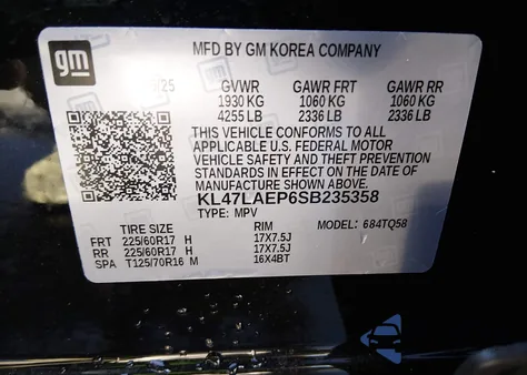 2025 Buick Envista Preferred Fwd from USA, damaged, VIN KL47LAEP6SB235358